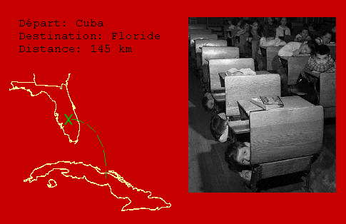 145 km du Cuba à la Floride