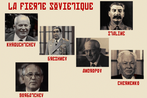 Les dirigeants sovié durant la guerre froide